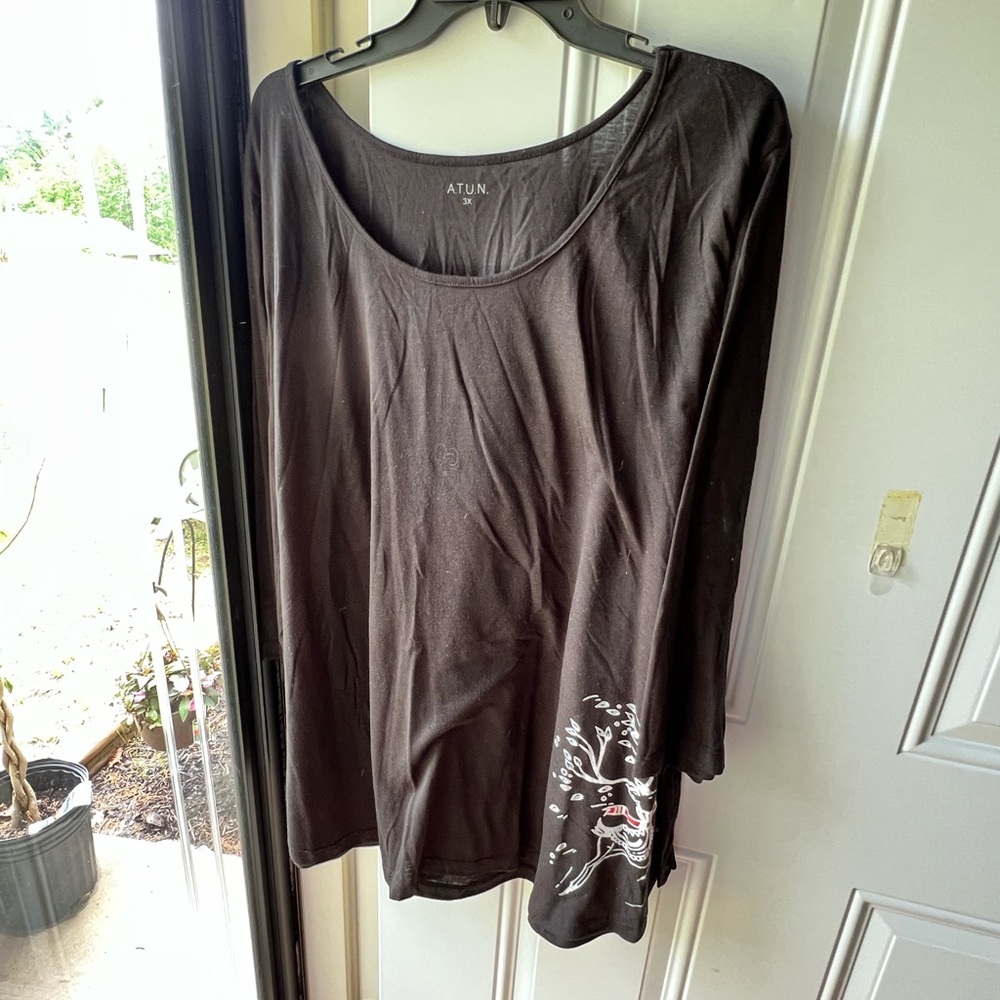 Womens Cute Christmas Shirt Size 3X